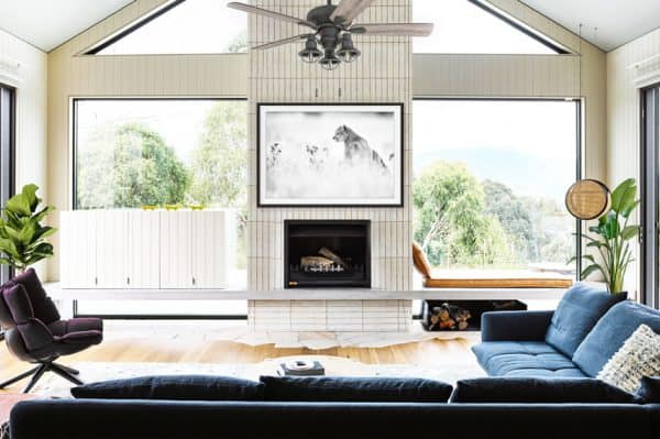 mountain lion modern large wall art for living room
