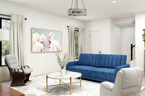 FLAMINGO PICTURE IN LIVING ROOM