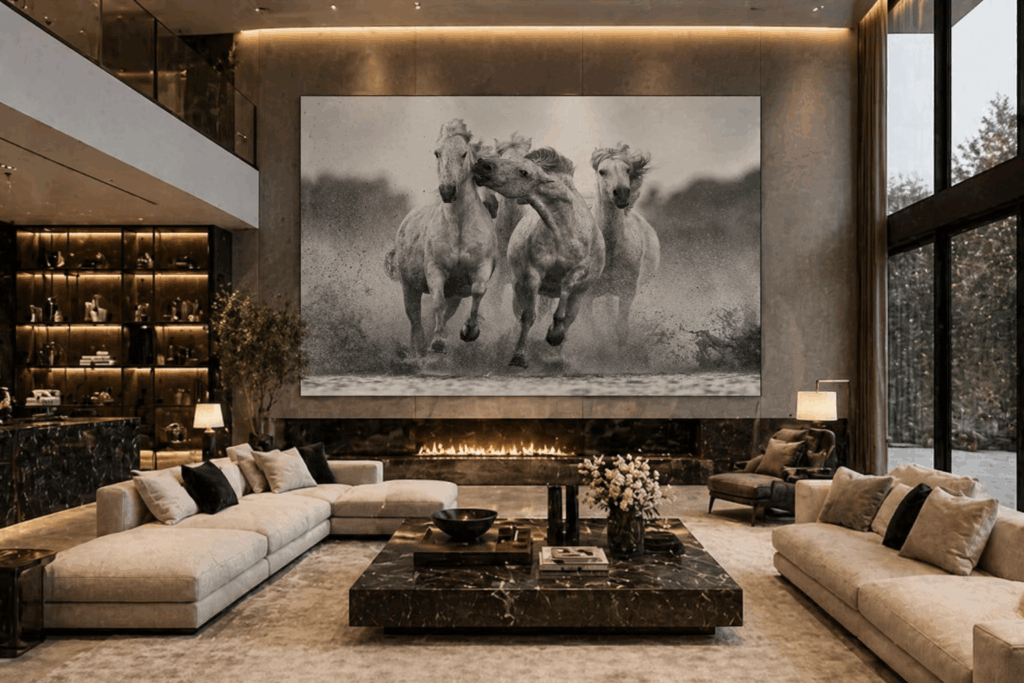 Luxury Living room Horse Wall Art
