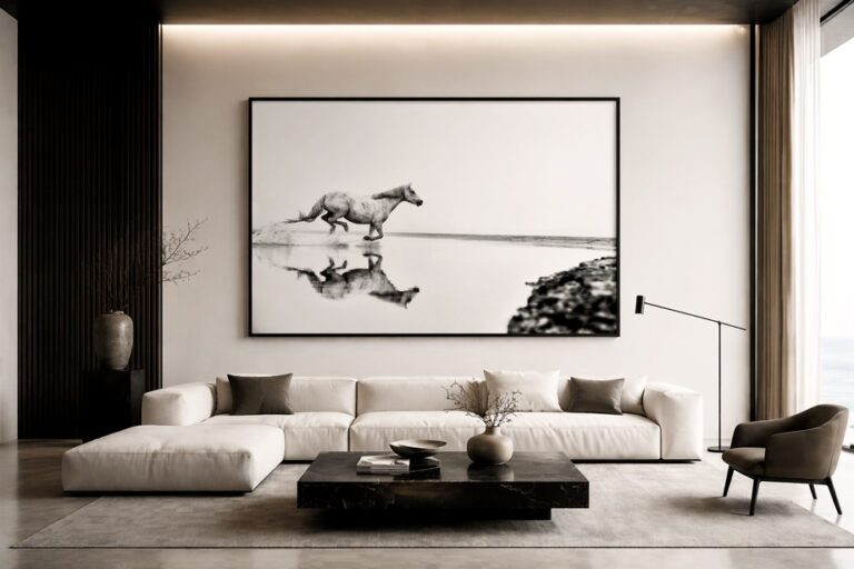 Horse Photo for a modern living room